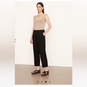 Vince, straight leg pull on pants, black, size XS